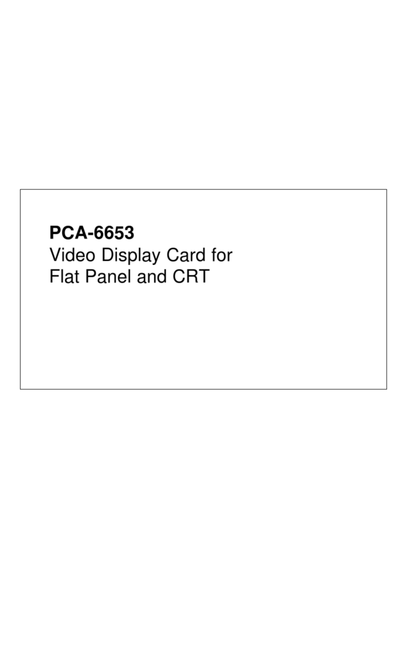 Advantech PCA-6653 User manual