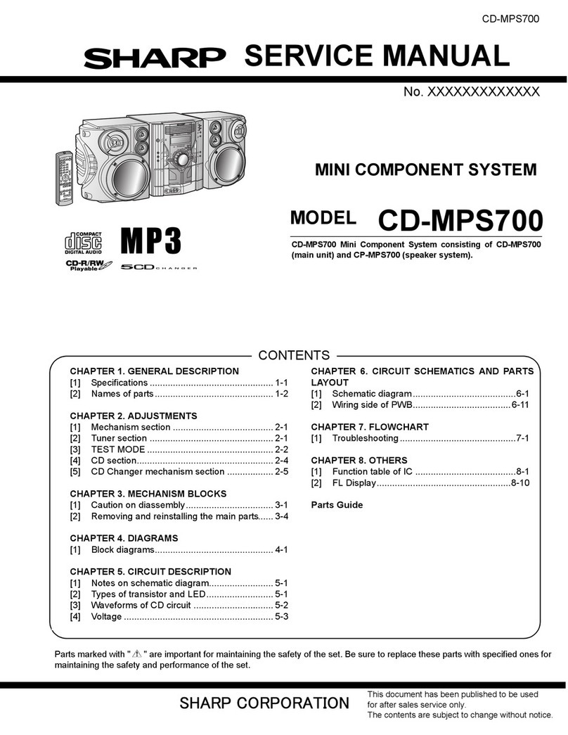 Sharp CD-MPS700 User manual