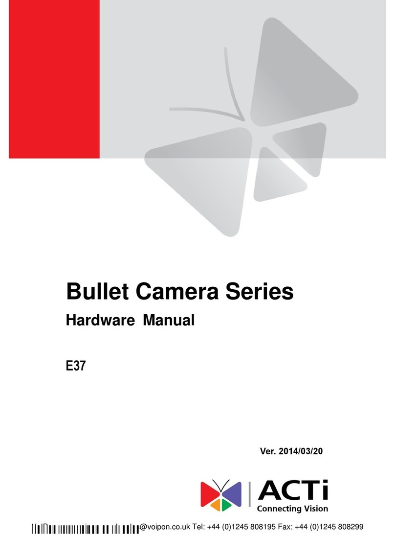 ACTi E37 User manual
