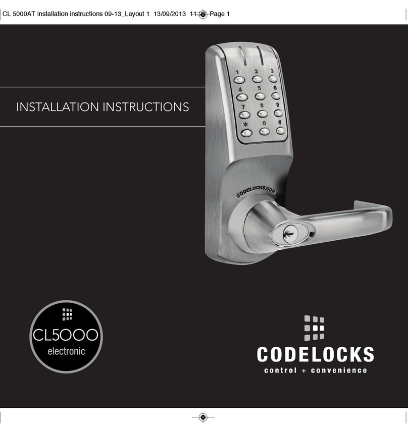 CodeLock CL5000 electronic User manual