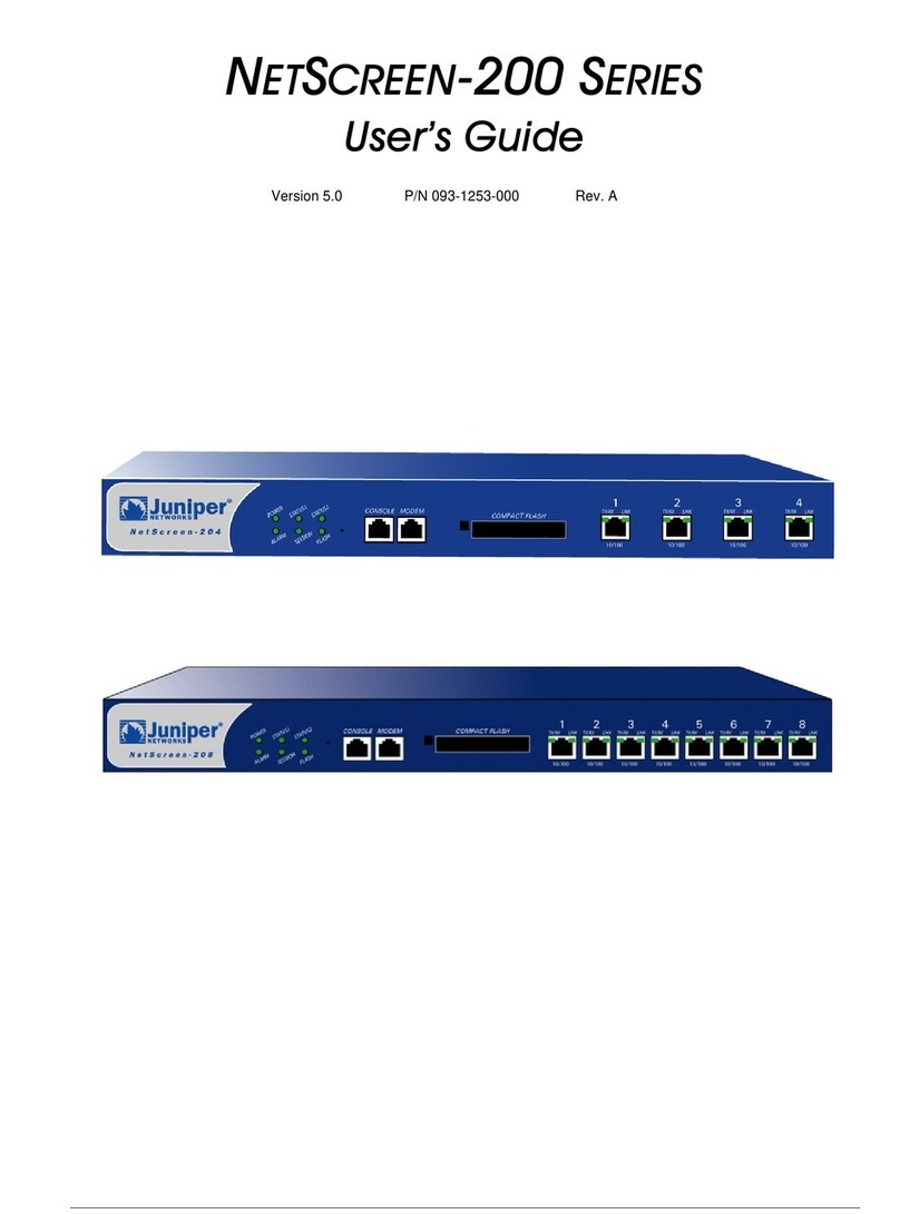 Juniper NetScreen-204 User manual