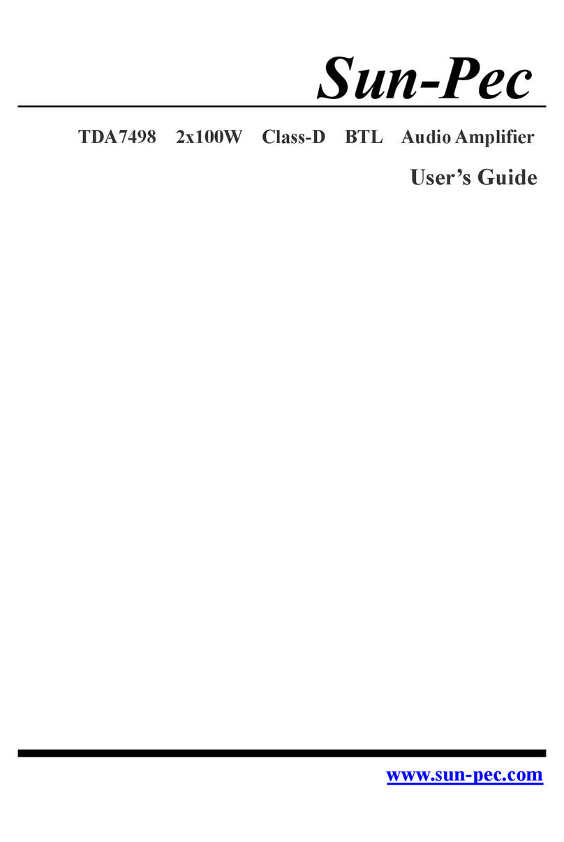 Sun-Pec TDA7498 User manual