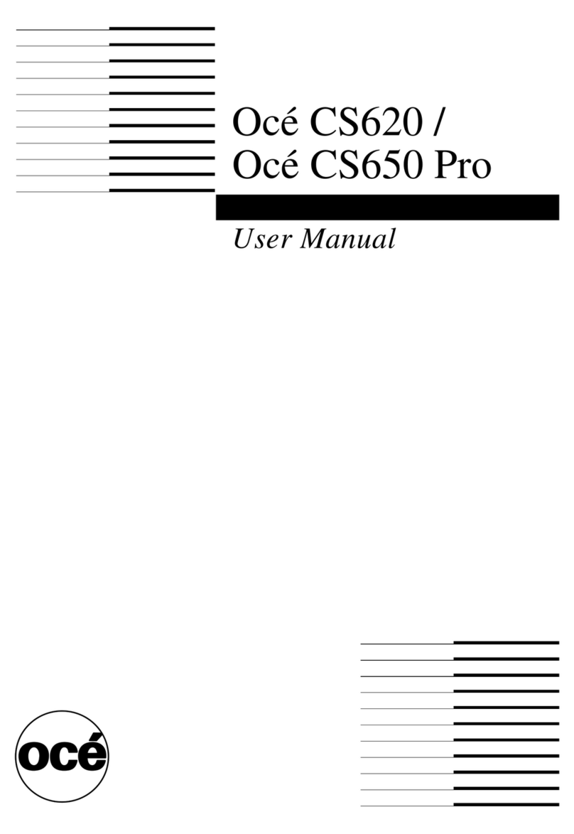 Oce CS620 Pro User manual
