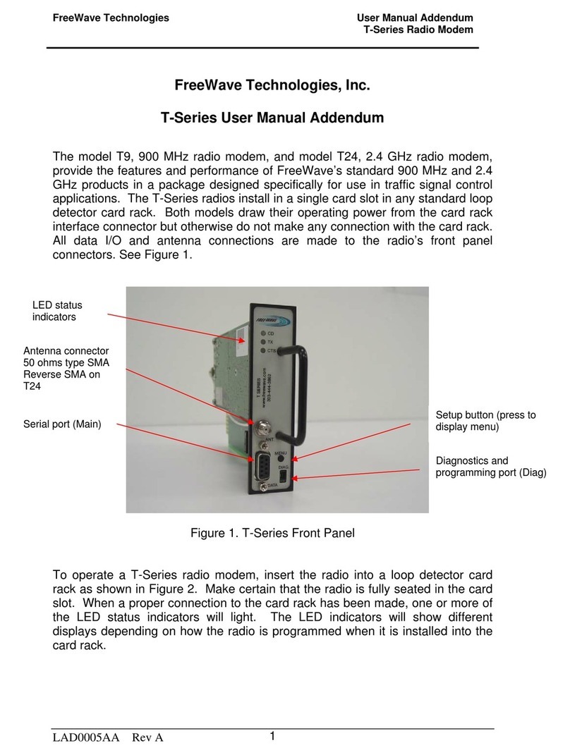 FreeWave T9 Installation and operating instructions