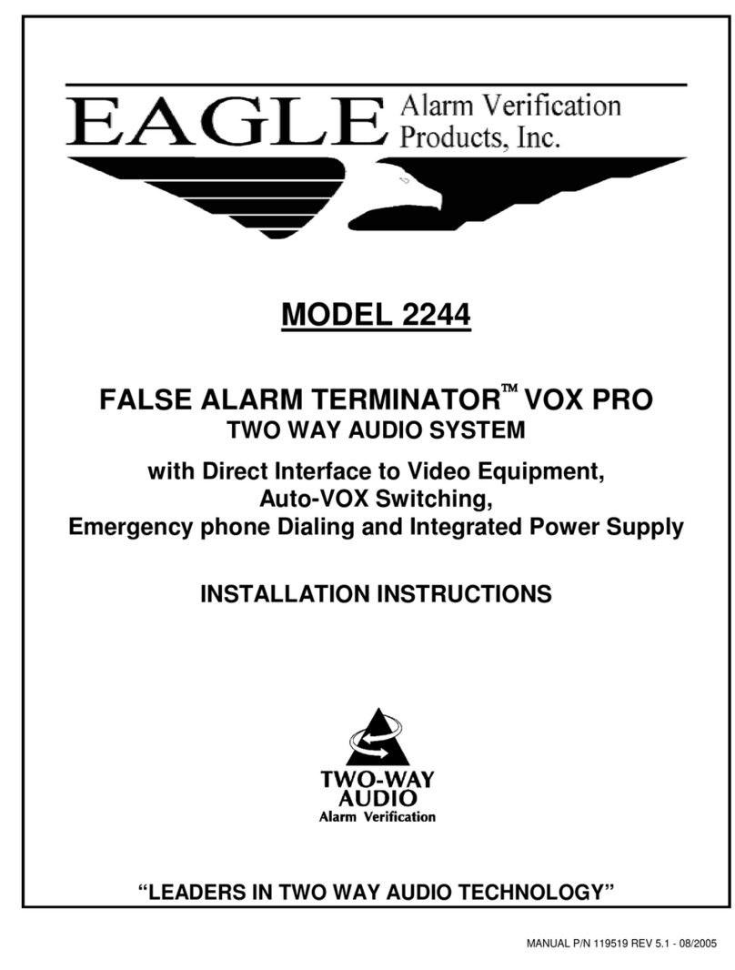 Eagle Alarm Verification Products 2244 User manual