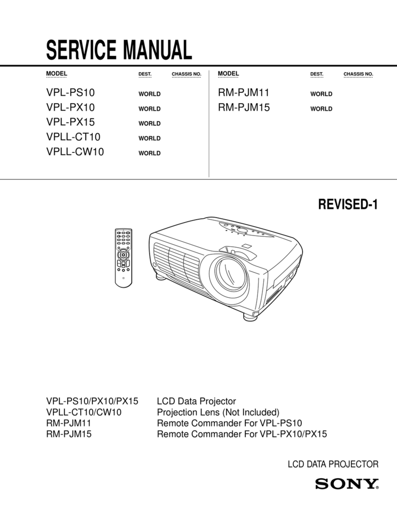 Sony VPL-PS10 User manual