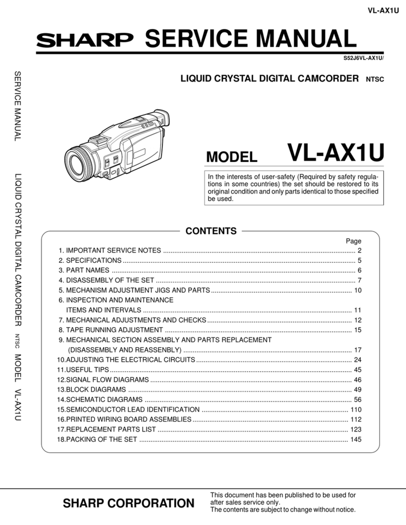 Sharp VL-AX1U User manual
