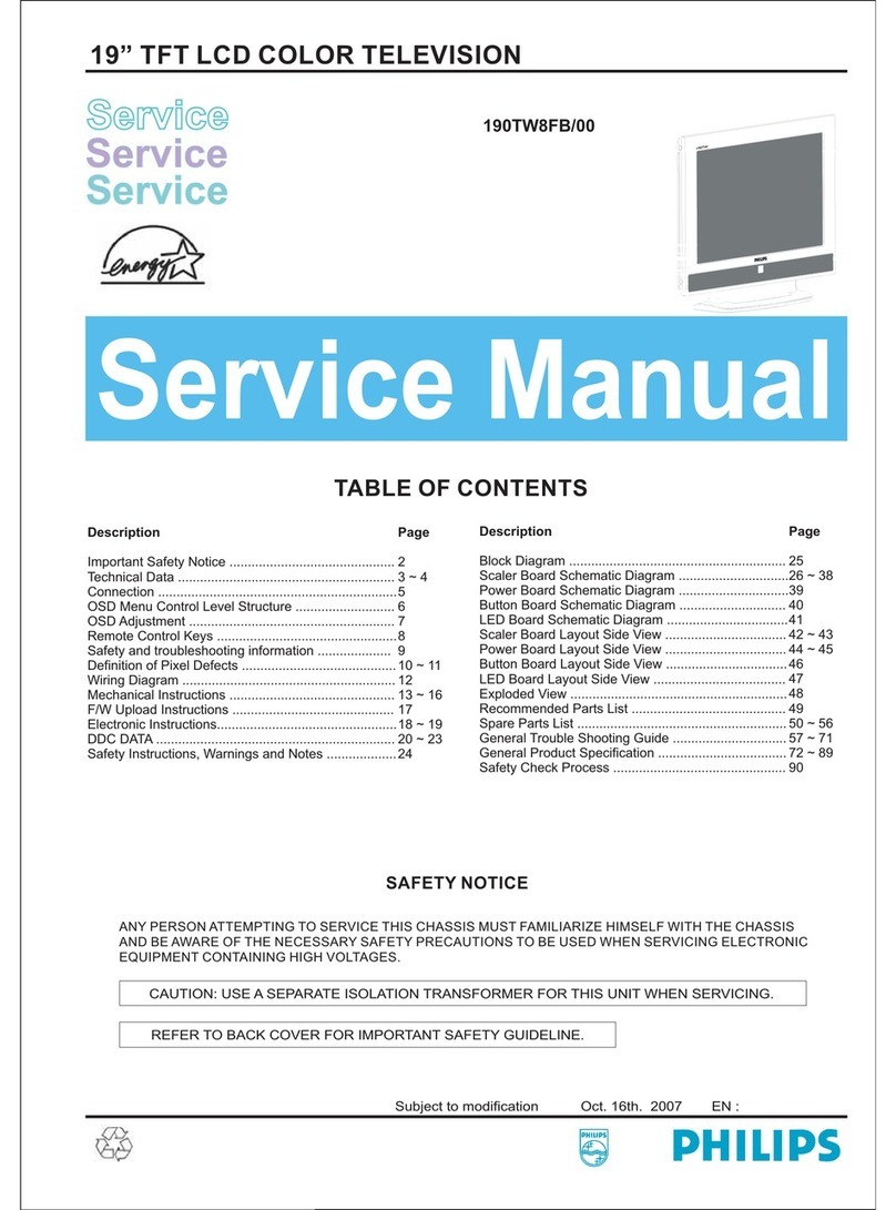 Sharp 190TW8FB User manual