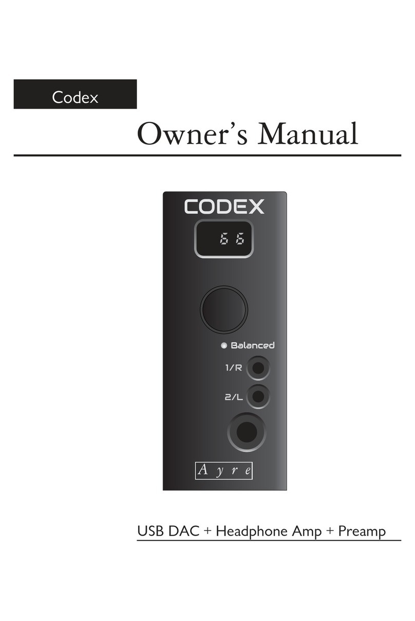 Codex Ayre User manual Codex Ayre User manual