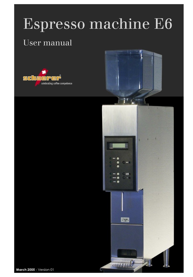 Schaerer E6 User manual Schaerer E6 User manual