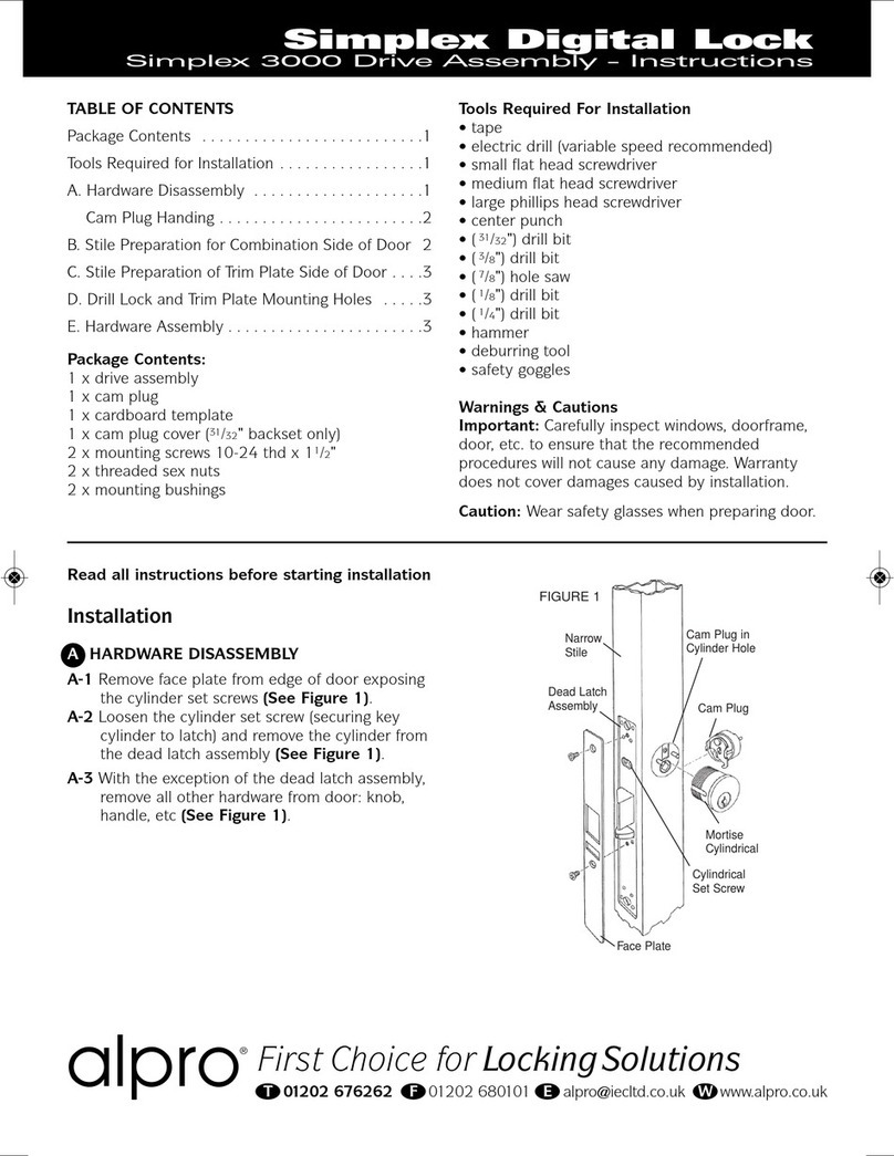 Simplex 3000 Series User manual