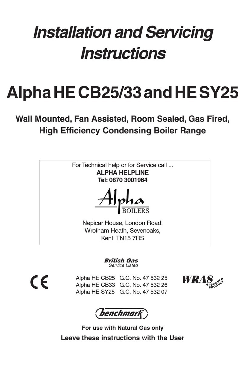 Alpha Boilers HE CB25 User guide