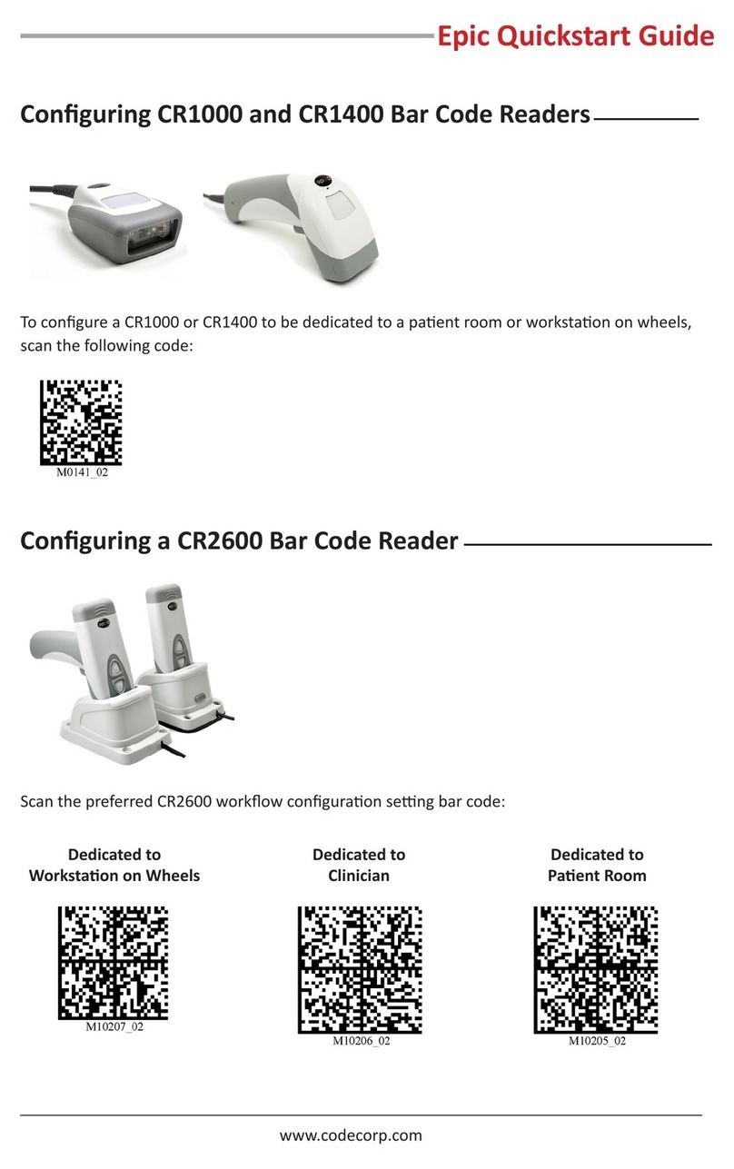 Code CR1000 User manual