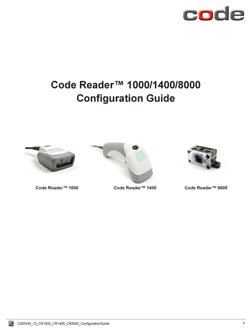 Code Code Reader 1000 User manual