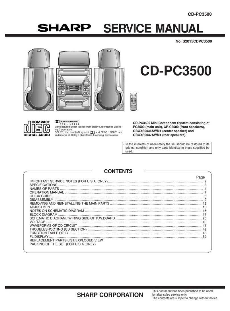 Sharp CD-PC3500 User manual