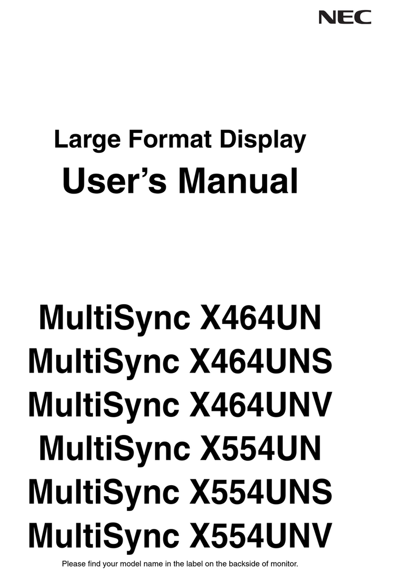 MultiSync X464UN User manual