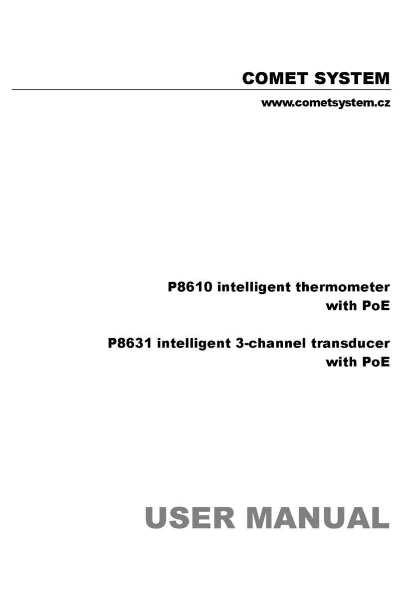 Comet System P8610 User manual Comet System P8610 User manual