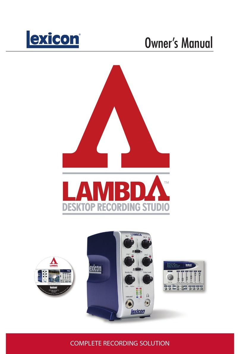 Lexicon Lambda User manual