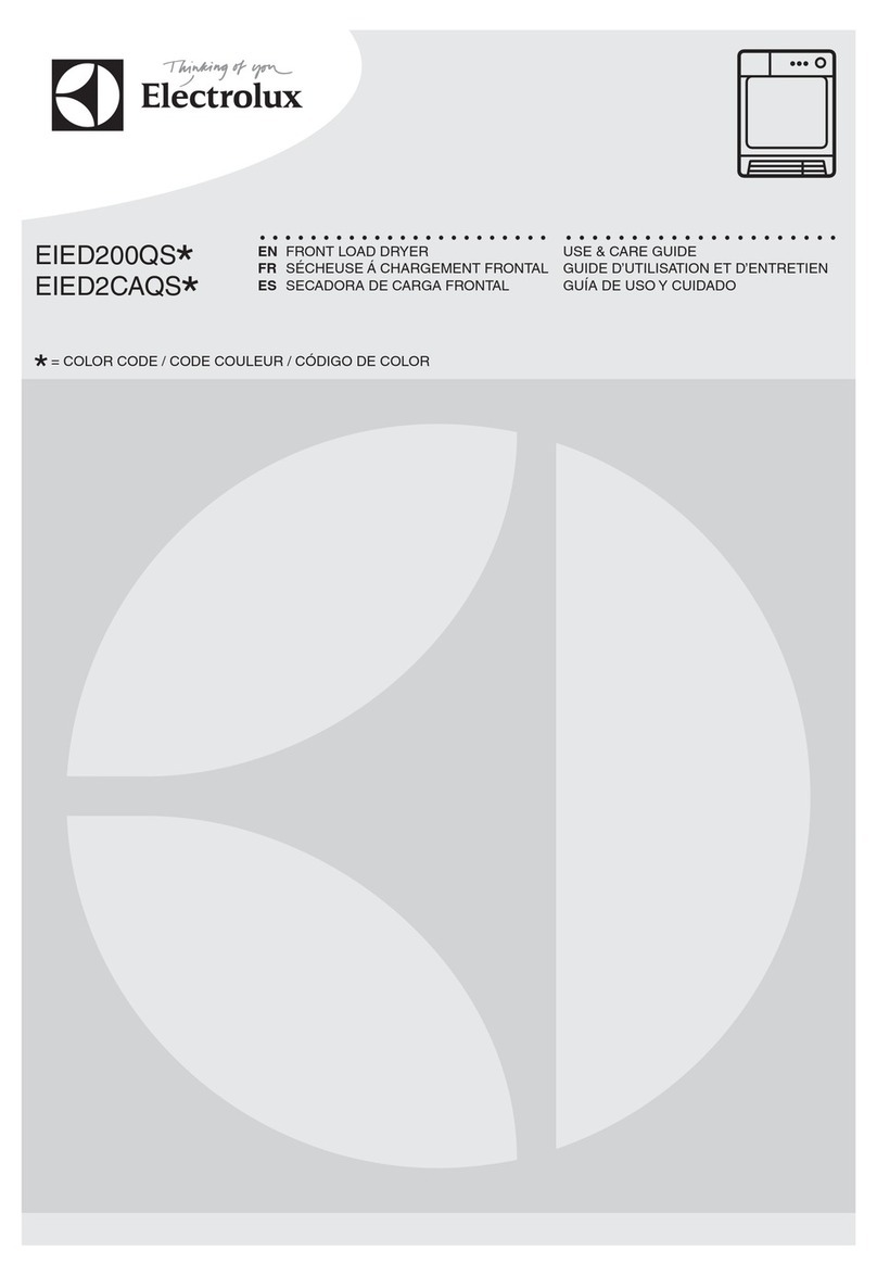 Electrolux EIED2CAQS series User manual