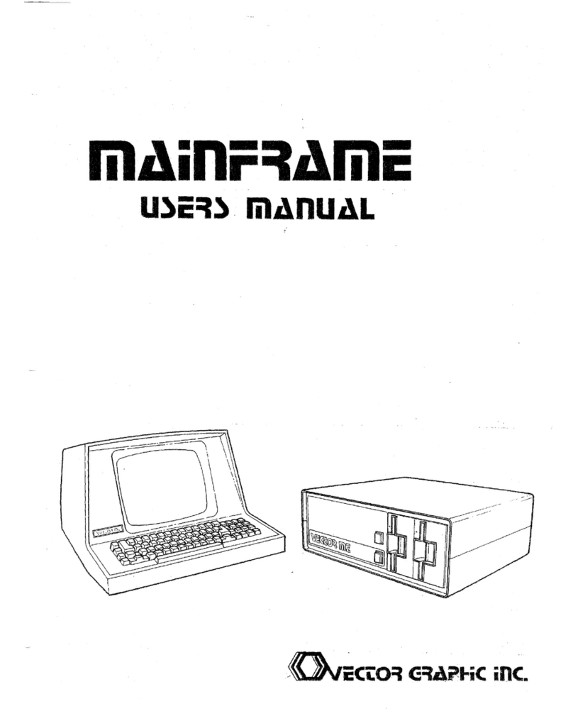 Vector Graphic Mainframe User manual