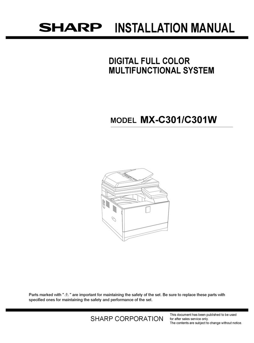 Sharp MX-C301 User manual