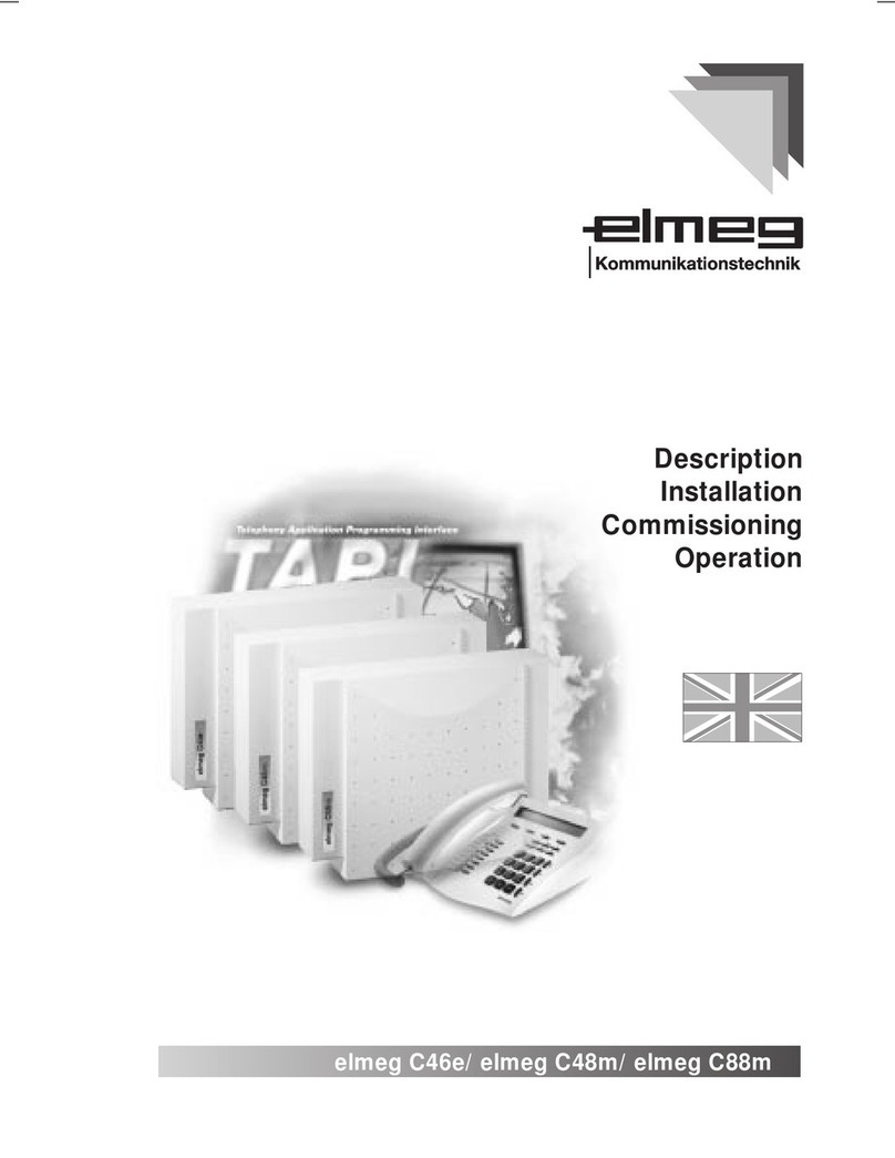 elmeg C46e Operating and installation instructions