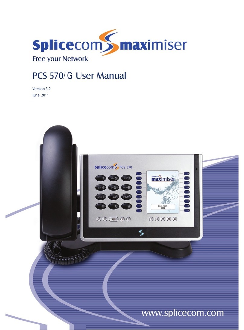 Splicecom PCS 570/G User manual