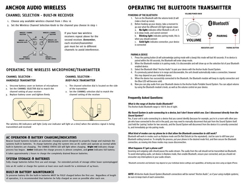 Anchor Beacon Instruction manual