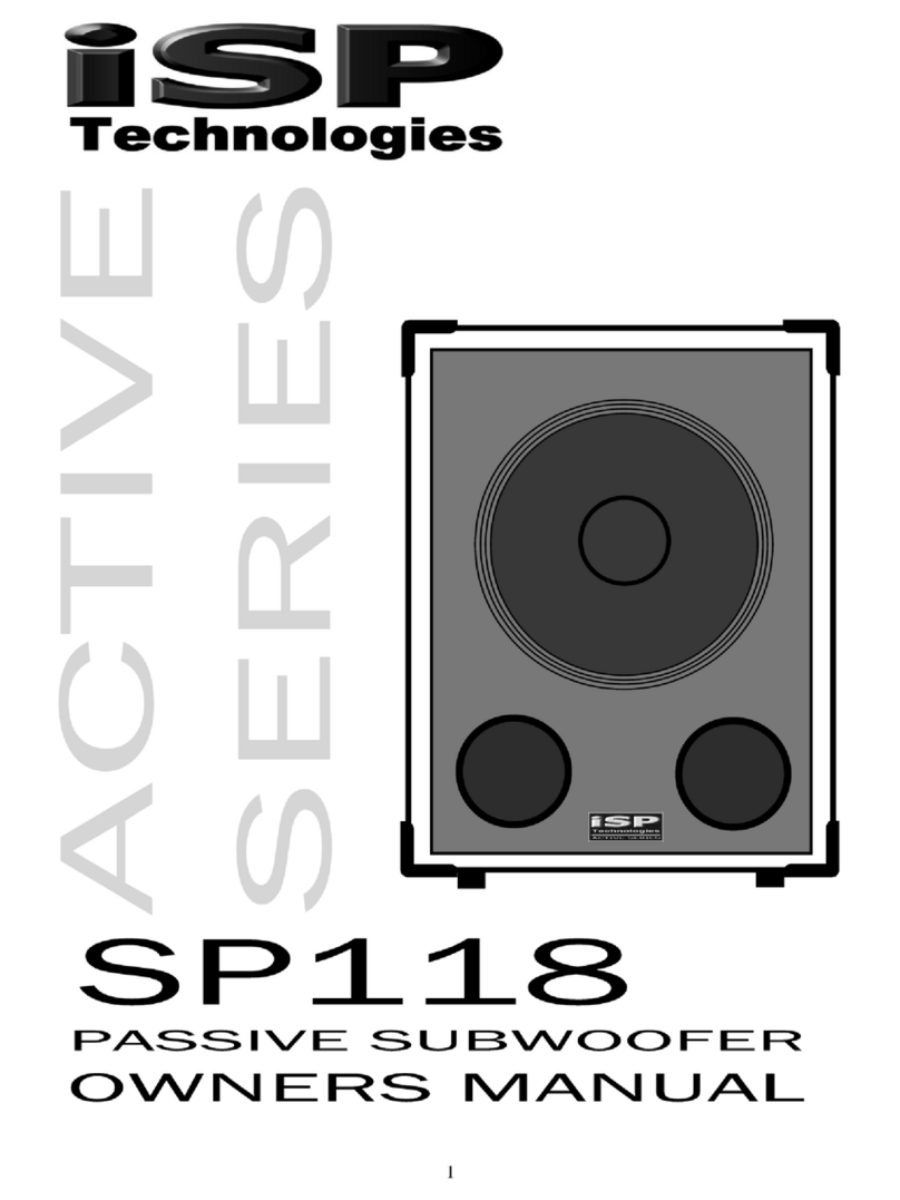 iSP SP118 User manual