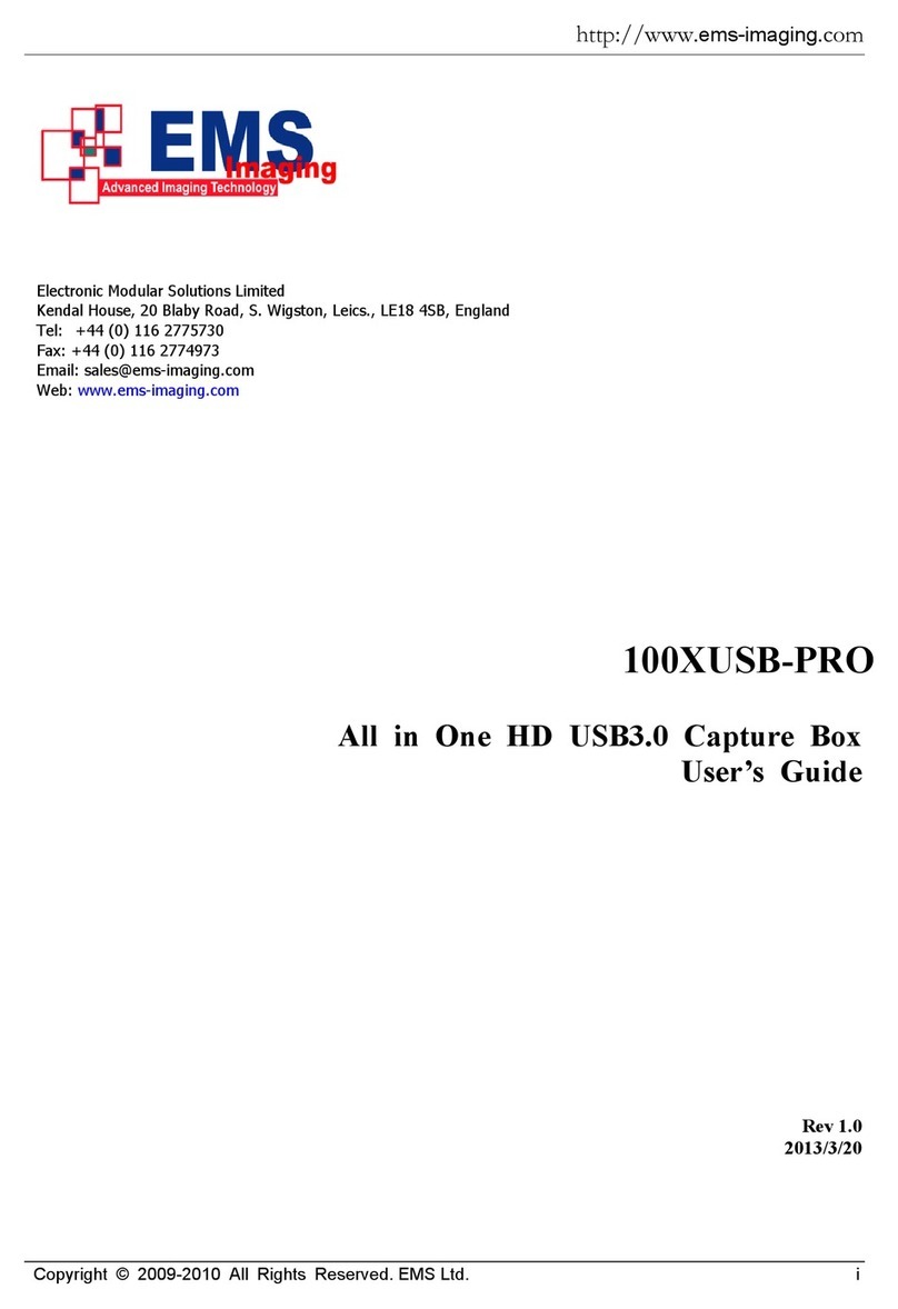 EMS VC100XUSB-PRO User manual EMS VC100XUSB-PRO User manual