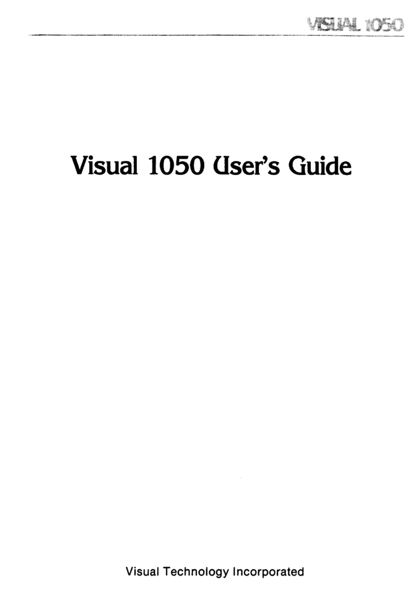 VISUAL 1050 User manual
