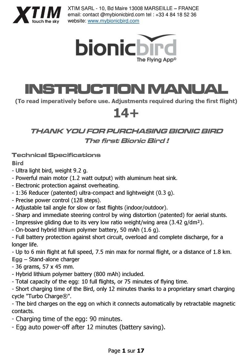 Xtim bionicbird User manual