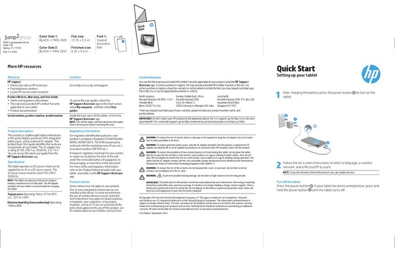 HP Tablet User manual