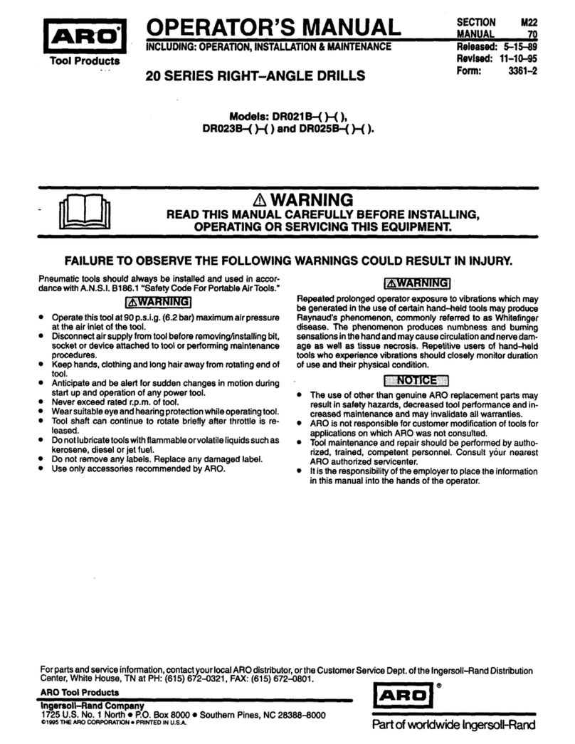 ARO DR021B User manual