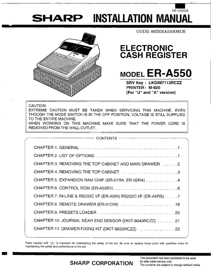 Sharp ER-A550 User manual