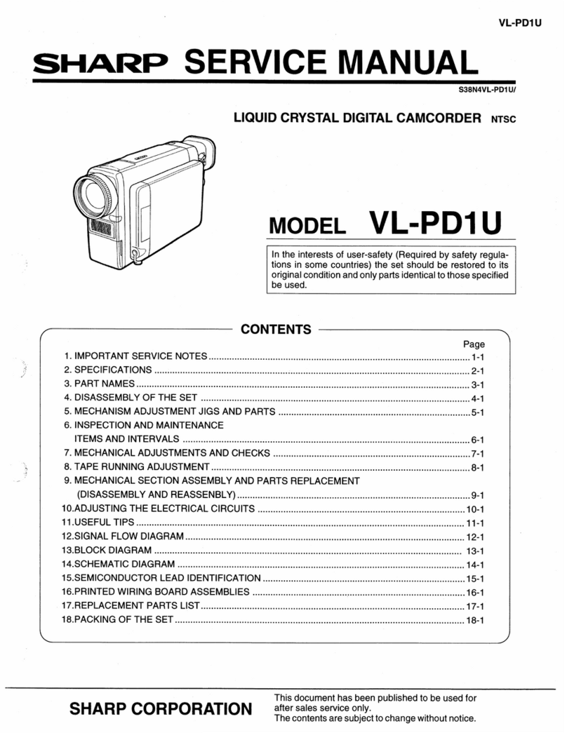 Sharp VL-PD1U User manual