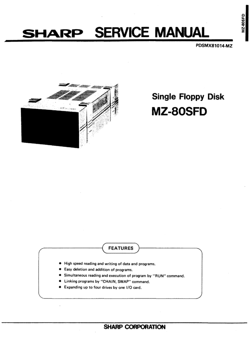 Sharp MZ-80SFD User manual
