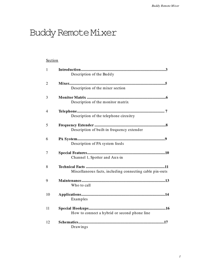 Comrex Buddy User manual Comrex Buddy User manual