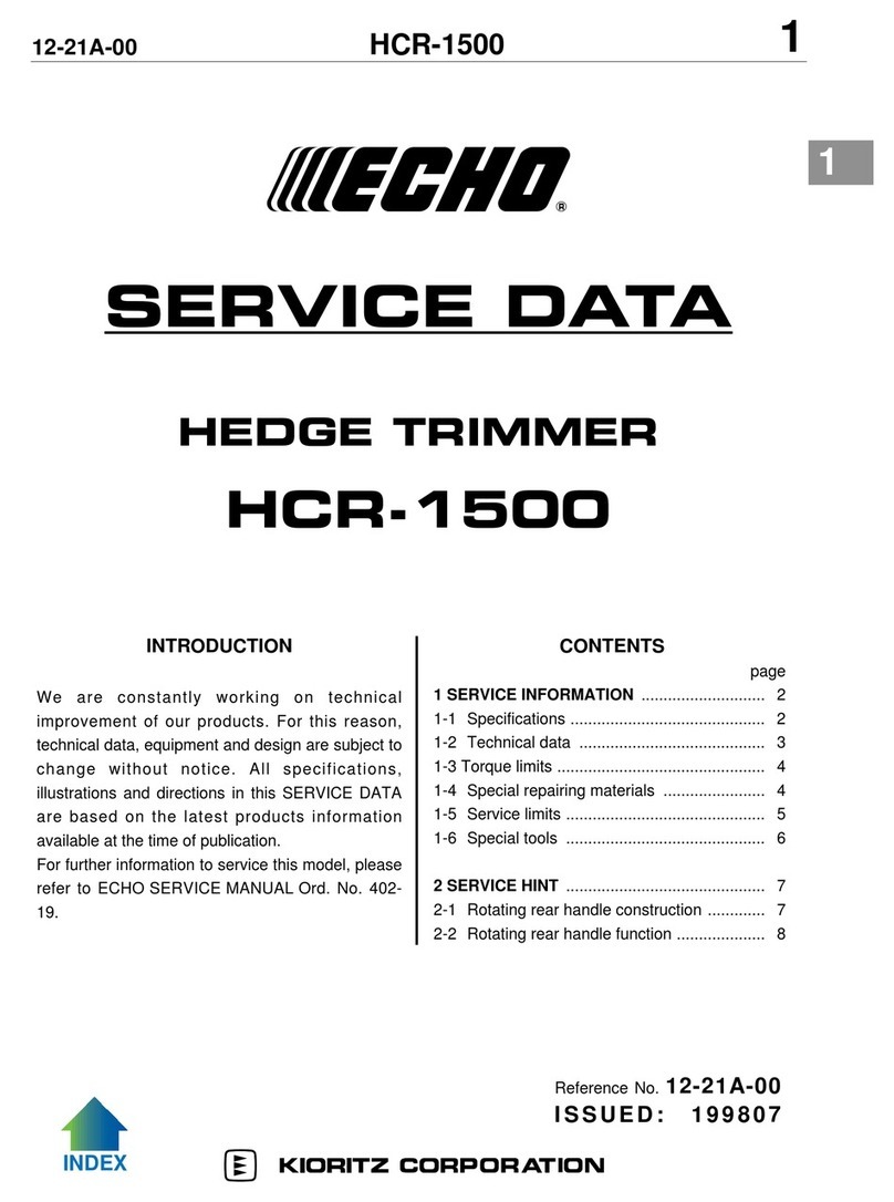 Echo HCR-1500 Mounting instructions