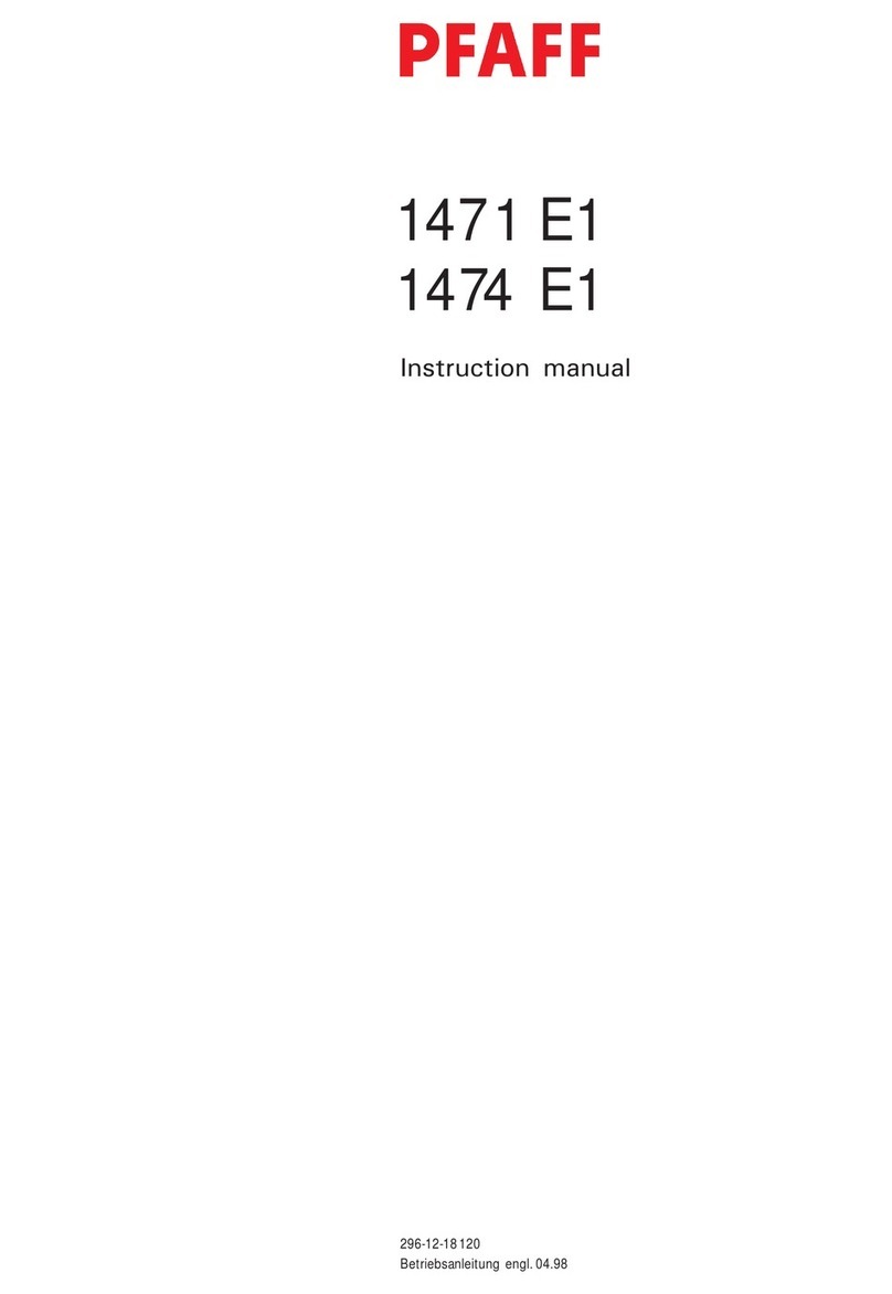 Pfaff 1471 E1 instruction manual