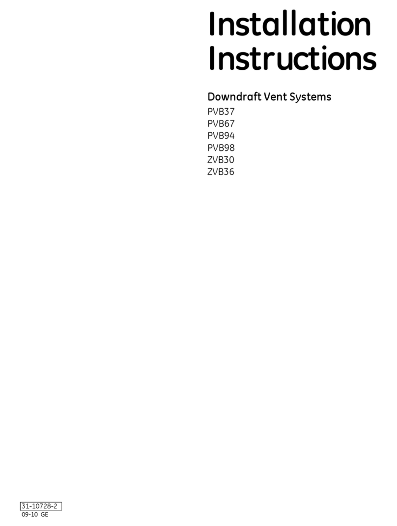 GE PVB37 User manual
