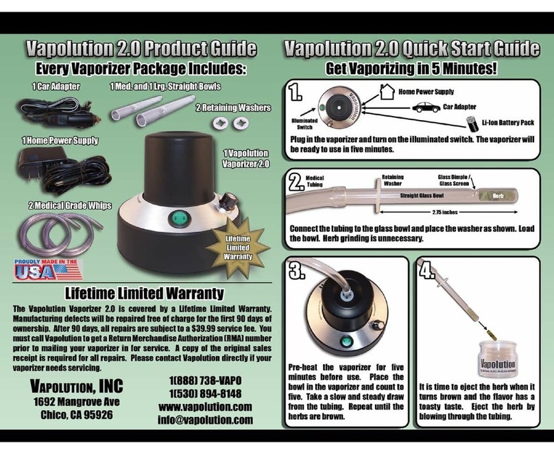 Vapolution 2.0 User manual