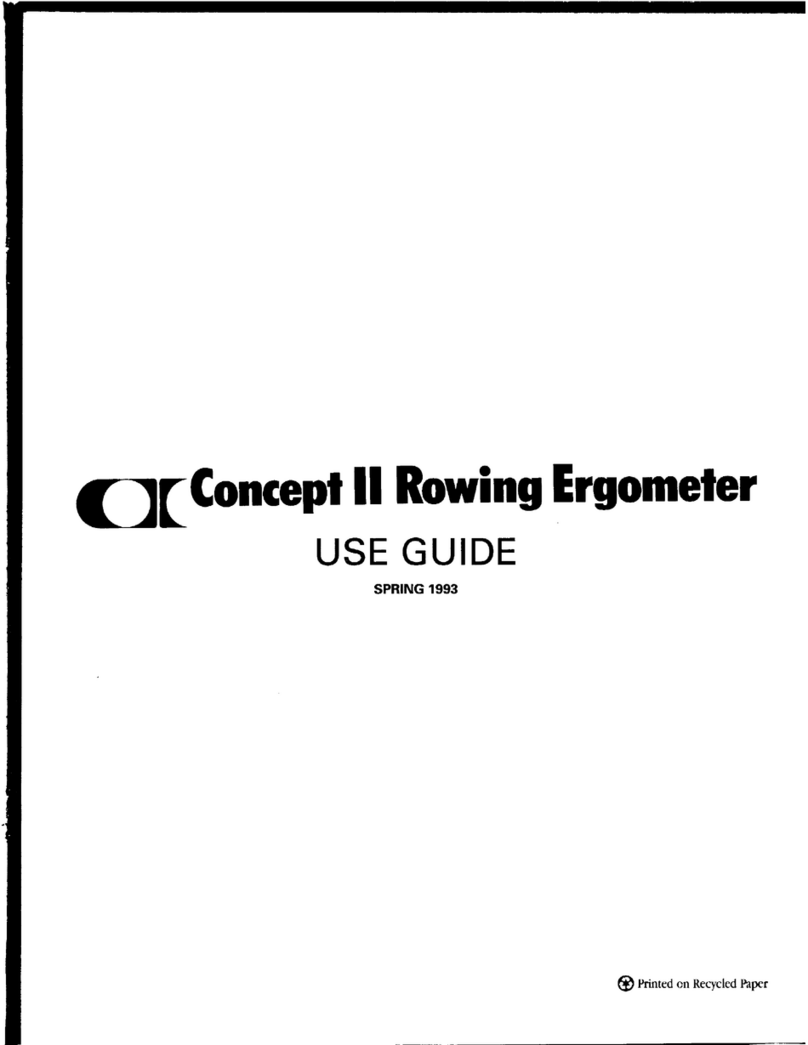 Concept2 Rowing Ergometer Operating manual