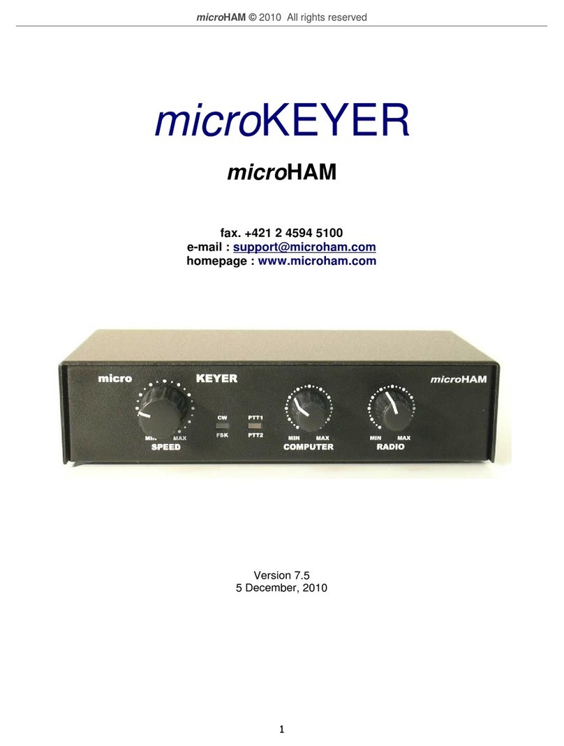 microHAM microKEYER User manual