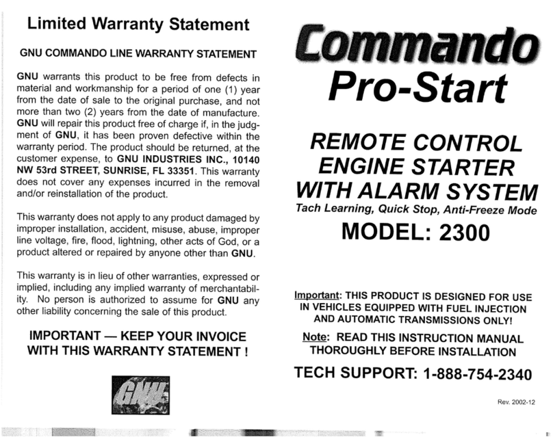 Commando Pro-Start 2300 User manual