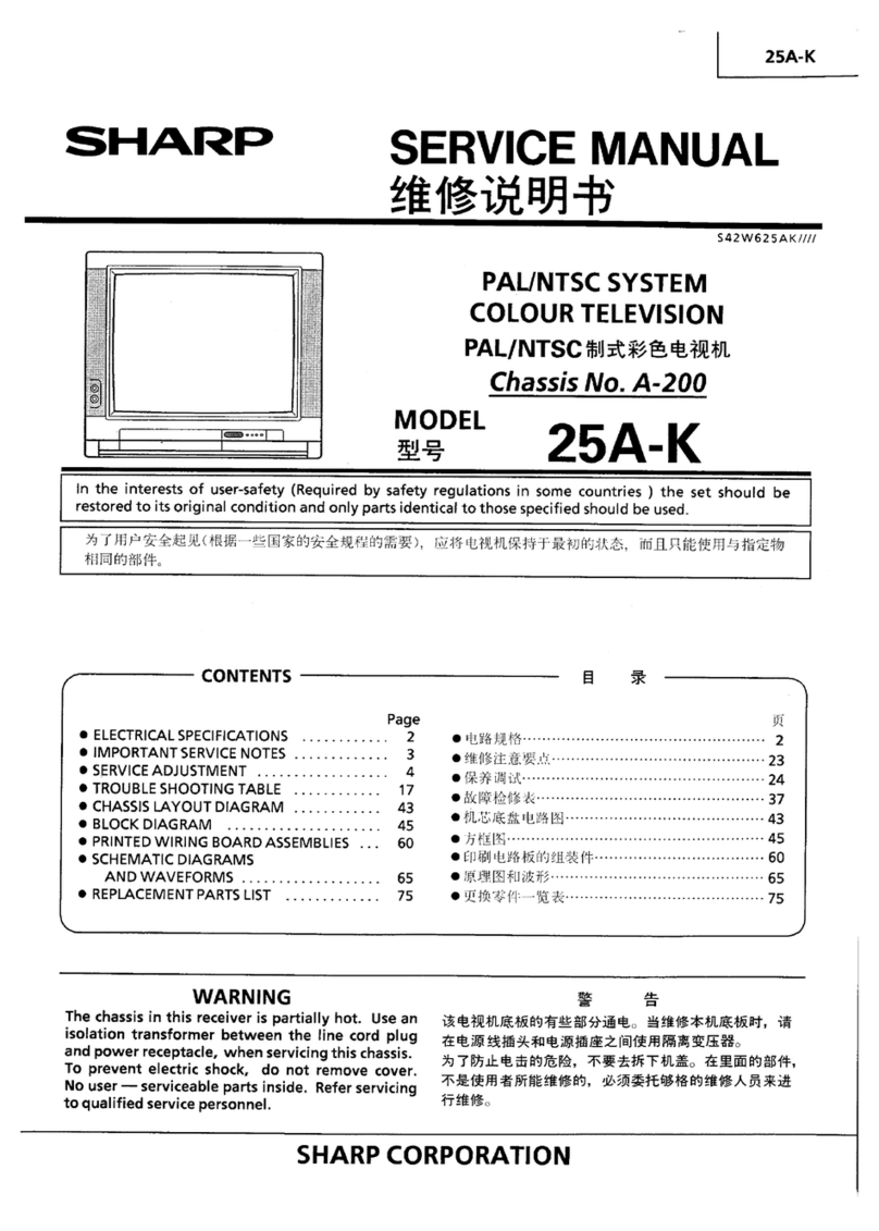 Sharp 25A-K User manual