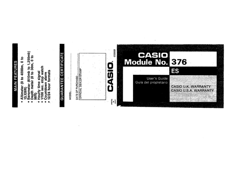 Casio 376 User manual