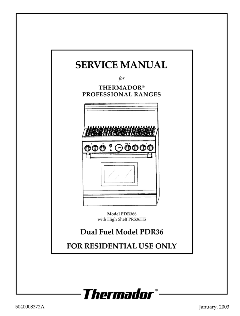 Thermador PDR366 User manual