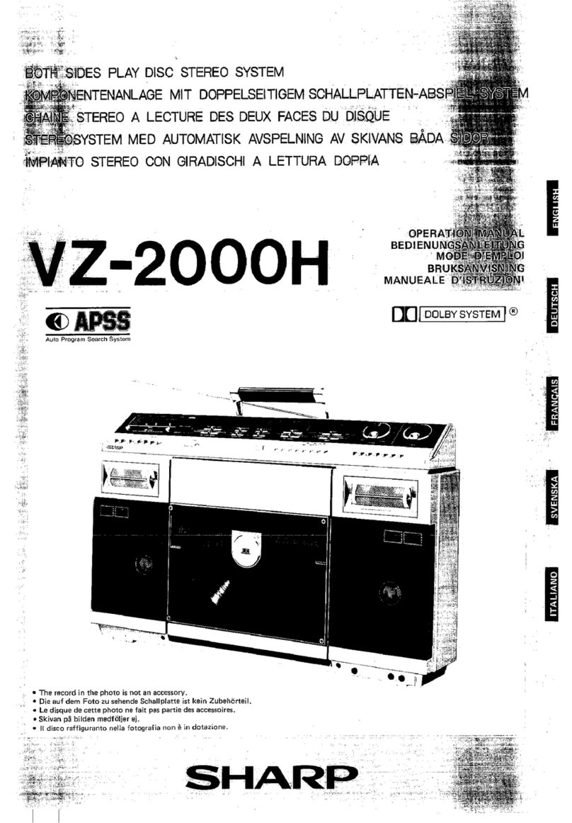 Sharp VZ-2000H User manual