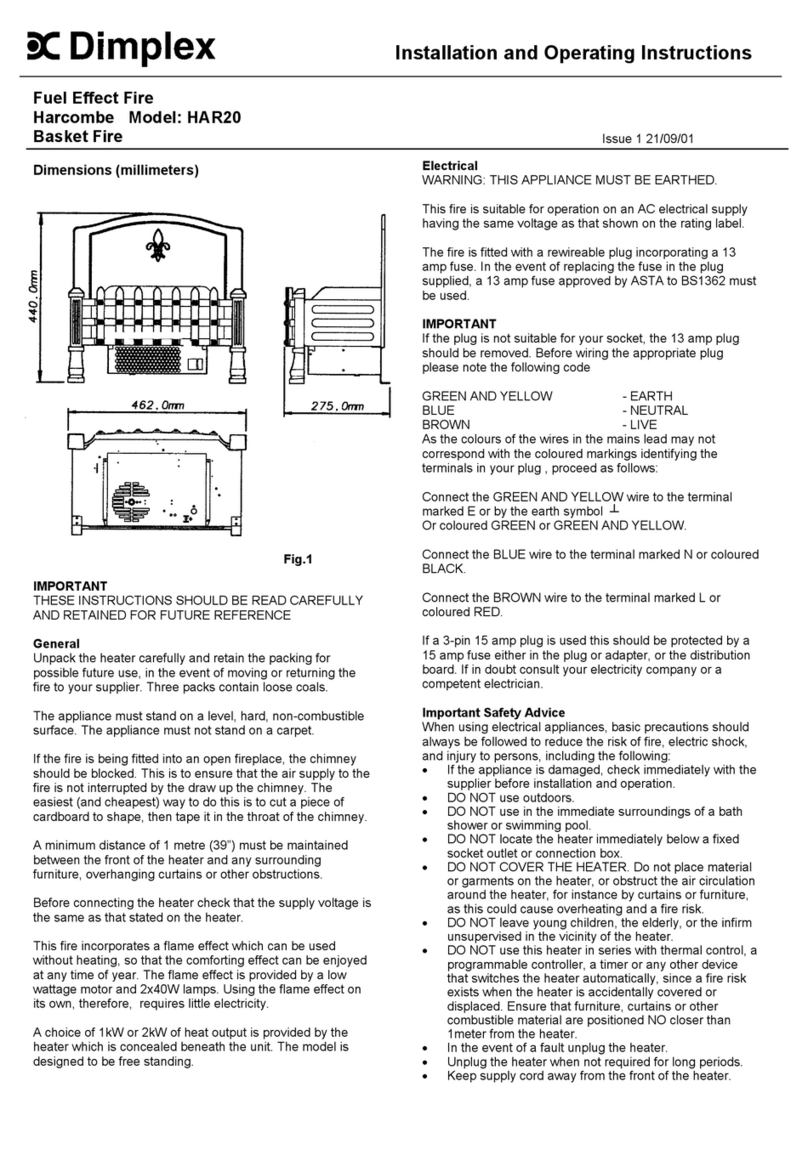 Dimplex HAR20 User manual